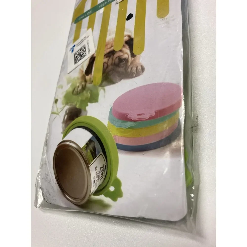 2 Comtim Pet Food Can Cover Silicone Lids for Dog and Cat Food Universal Size